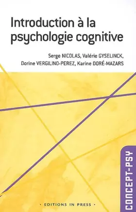 Couverture du produit · Introduction à la psychologie cognitive