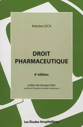 Couverture du produit · Droit pharmaceutique
