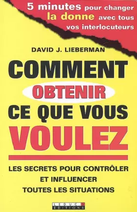 Couverture du produit · Comment obtenir ce que vous voulez