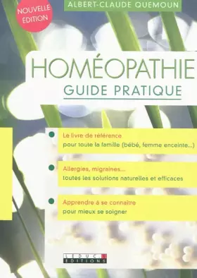 Couverture du produit · Homéopathie guide pratique