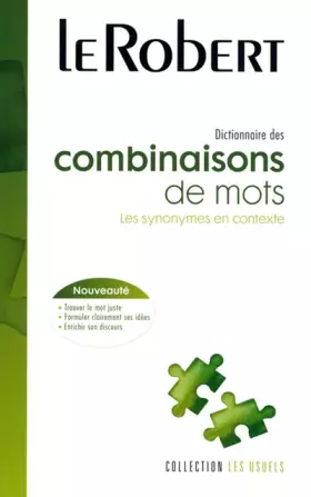Couverture du produit · Dictionnaire des combinaisons de mots