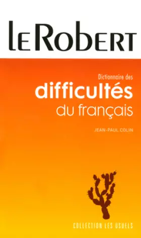 Couverture du produit · Dictionnaire des difficultés du français