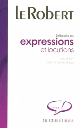 Couverture du produit · Dictionnaire des expressions et locutions