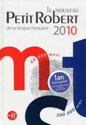 Couverture du produit · PETIT ROBERT GF 2010