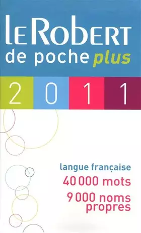 Couverture du produit · ROBERT DE POCHE PLUS 2011