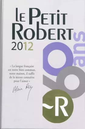Couverture du produit · PETIT ROBERT LANGUE FSE 2012