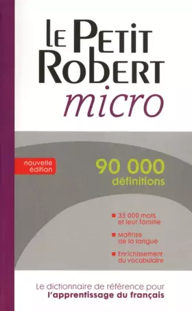Couverture du produit · PETIT ROBERT MICRO