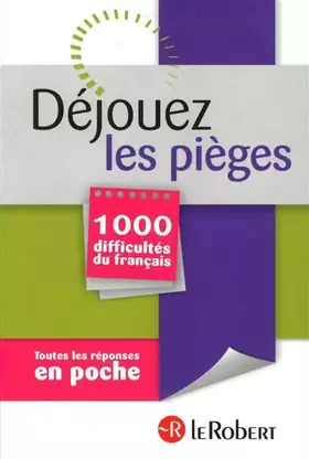 Couverture du produit · DEJOUEZ LES PIEGES 1000 DIFFIC