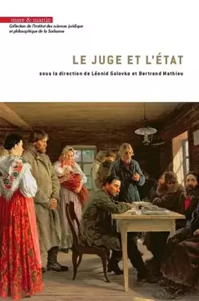 Couverture du produit · Le juge et l'Etat