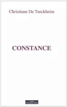 Couverture du produit · Constance