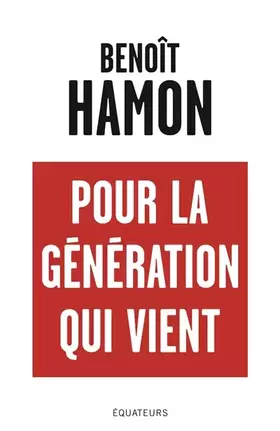 Couverture du produit · Pour la génération qui vient