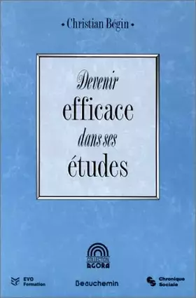 Couverture du produit · Devenir efficace dans ses études