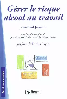Couverture du produit · Gérer le risque alcool au travail