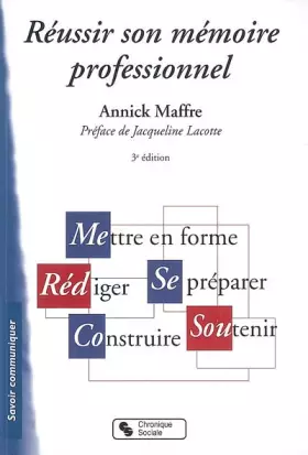 Couverture du produit · Réussir son mémoire professionnel