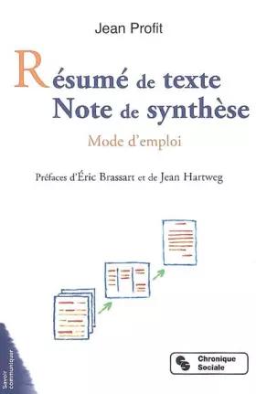 Couverture du produit · Résumé de texte Note de synthèse: Mode d'emploi