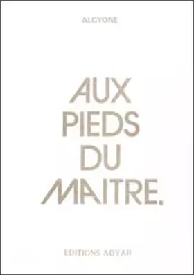 Couverture du produit · Aux pieds du maître