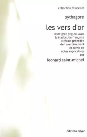 Couverture du produit · Vers d'or : Pythagore