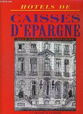 Couverture du produit · Hôtels de caisses d'epargne
