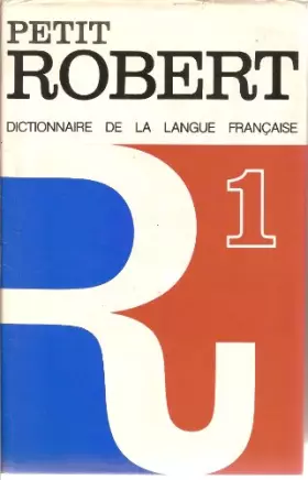 Couverture du produit · Petit Robert 1