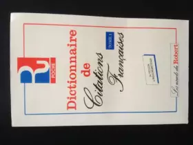 Couverture du produit · Dictionnaire de citations francaises.