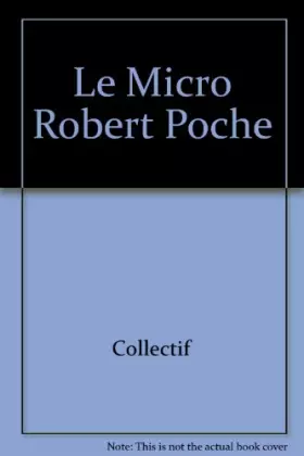 Couverture du produit · MICRO ROBERT POCHE T1 LANGUE FRANCAISE