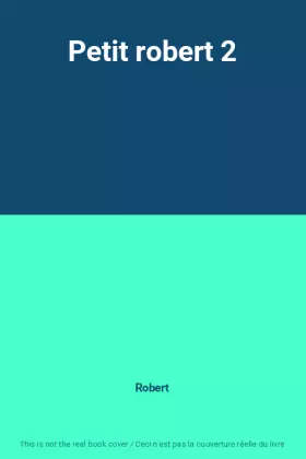Couverture du produit · Petit robert 2