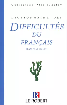 Couverture du produit · Dictionnaire des difficultés du français