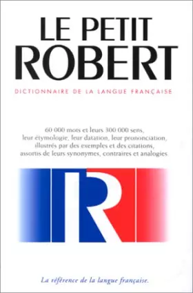 Couverture du produit · Le nouveau Petit Robert : dictionnaire...