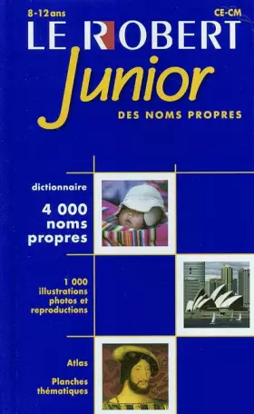 Couverture du produit · Le Robert Junior des noms propres