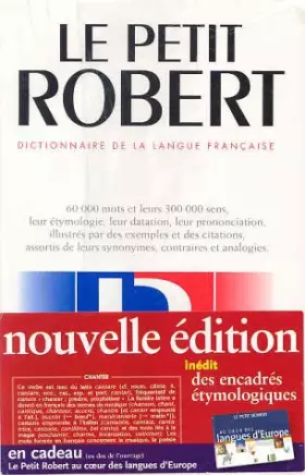Couverture du produit · Le Petit Robert de la langue française 2003