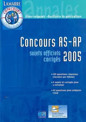 Couverture du produit · CONCOURS AS/AP 2005