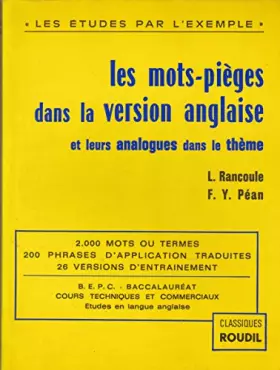 Couverture du produit · Les mots pièges dans la version anglaise et leurs analogues