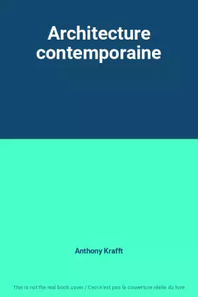 Couverture du produit · Architecture contemporaine