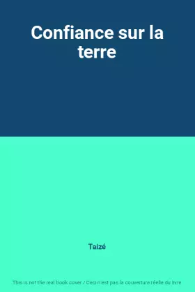 Couverture du produit · Confiance sur la terre