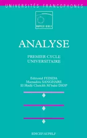 Couverture du produit · Analyse: Premier cycle universitaire
