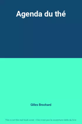 Couverture du produit · Agenda du thé