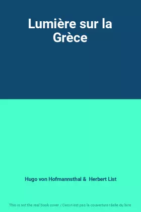 Couverture du produit · Lumière sur la Grèce