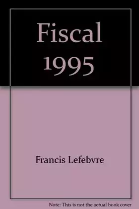 Couverture du produit · Mémento Fiscal, 1995
