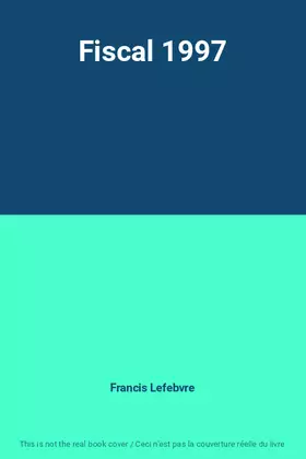 Couverture du produit · Fiscal 1997
