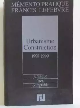 Couverture du produit · Urbanisme Construction 1998-1999