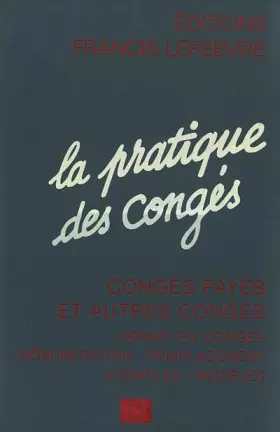 Couverture du produit · La Pratique des Congés