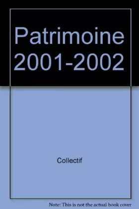 Couverture du produit · Patrimoine 2001-2002