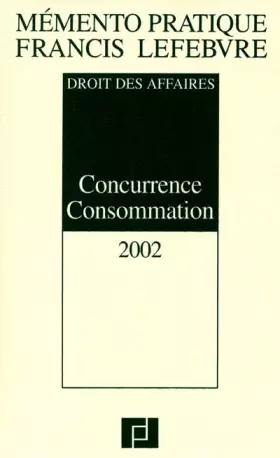Couverture du produit · CONCURRENCE CONSOMMATION 2002