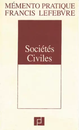 Couverture du produit · Sociétés civiles 2004
