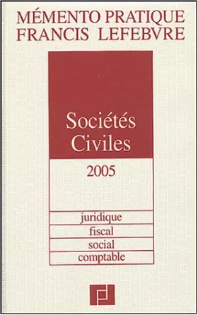 Couverture du produit · Sociétés civiles