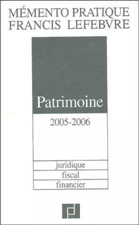 Couverture du produit · Patrimoine
