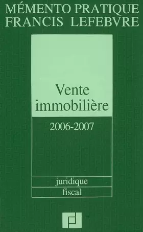 Couverture du produit · Vente immobilière