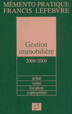 Couverture du produit · Gestion immobilière