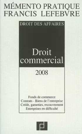 Couverture du produit · Droit commercial