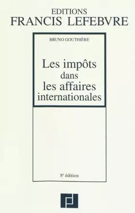 Couverture du produit · Impôt dans les affaires internationales